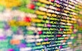 RNN Neural Network source code. Programmer Typing New Lines of HTML Code. Web site codes on computer monitor. Programming Coding Royalty Free Stock Photo