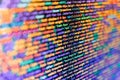 RNN Neural Network source code. Software engineer at work. Digital abstract bits data stream, cyber pattern digital background. Royalty Free Stock Photo