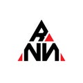 RNN triangle letter logo design with triangle shape. RNN triangle logo design monogram. RNN triangle vector logo template with red Royalty Free Stock Photo