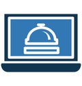Online Food Order Or Food Website Vector Icon use for Travel and Tour Projects