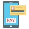 Online Payment Color Vector icon which can easily modify or edit Royalty Free Stock Photo