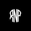 RNP letter logo abstract creative design. Royalty Free Stock Photo