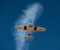 North American T-6 Texan in flight Royalty Free Stock Photo
