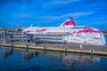 Ro-pax ferry ship Baltic Princess operated by Estonian company AS Tallink Grupp moored at pier of the passenger terminal in