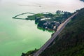 Road above Dian Lake in Kunming China