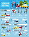 Road Accidents Infographic Set