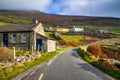 Road across the Atlantic Ocean coast on the Dingle Peninsula, County Kerry, Ireland Royalty Free Stock Photo