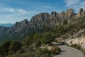 Road across Castellets Ridge near Puig Campana, from near Altea