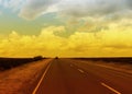 Road across North Yorkshre Moors Royalty Free Stock Photo