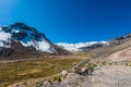 Road Aguada Blanca peruvian Andes at Arequipa Peru Royalty Free Stock Photo