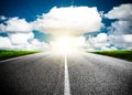 Road ahead into the future Royalty Free Stock Photo