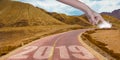 The Road Ahead toward to 2019 start Royalty Free Stock Photo