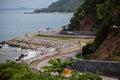 The road along beautiful beaches in Thailand Royalty Free Stock Photo