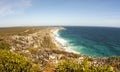 Road along beautiful coast, South Australia, Kangaroo Island. Fish eye image Royalty Free Stock Photo