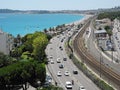 The road along the sea. France. Royalty Free Stock Photo