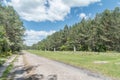 Road along Treblinka II of Nazi German extermination camp in occupied Poland during World War II