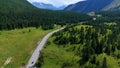 a road in the Altai mountains in summer Royalty Free Stock Photo