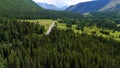 a road in the Altai mountains in summer Royalty Free Stock Photo