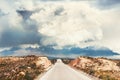 Road in Andes mountains, Peru. Royalty Free Stock Photo