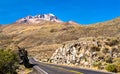 Road Arequipa - Cusco in the Andes Mountains, Peru Royalty Free Stock Photo