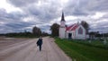 Road around the church