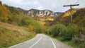 Road around Salciua de Jos in Romania