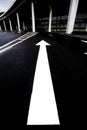 Road, arrow direction Royalty Free Stock Photo