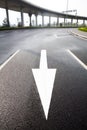 Road, arrow direction Royalty Free Stock Photo