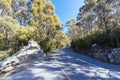 View from Mt Wellington over Hobart Tasmania Australia Royalty Free Stock Photo