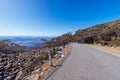 View from Mt Wellington over Hobart Tasmania Australia Royalty Free Stock Photo