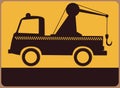 Road assistance sign. Royalty Free Stock Photo
