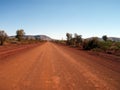 Road in the australian desert Royalty Free Stock Photo