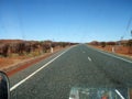 Road in the australian desert Royalty Free Stock Photo