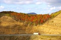 Road in autumn mountain Royalty Free Stock Photo