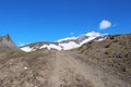 Road by Avachinsky volcano