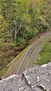 Road Under Backbone Rock Royalty Free Stock Photo