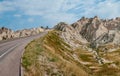 Road Through the Badlands Royalty Free Stock Photo