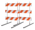 Road barricade, icon