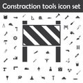 Road barrier icon. Constraction tools icons universal set for web and mobile