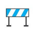 road barrier. Vector illustration decorative design Royalty Free Stock Photo