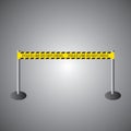 road barrier. Vector illustration decorative design Royalty Free Stock Photo