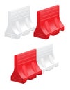 Road barrier vector illustration Royalty Free Stock Photo