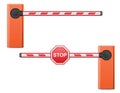 Road barrier vector illustration