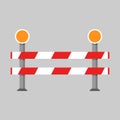 Road barriers, Under construction Royalty Free Stock Photo
