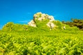 On the road in beautiful Brittany at Pors Hir - Plougrescant - France Royalty Free Stock Photo
