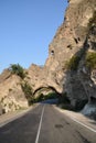 Road with a beautiful cave Royalty Free Stock Photo