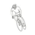 Road Bicycle Racing Doodle