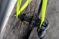 Road bicycle rear wheel hub Royalty Free Stock Photo