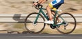 Road bike cyclist man cycling, athlete on a race cycle Royalty Free Stock Photo