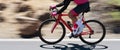 Road bike cyclist man cycling, athlete on a race cycle Royalty Free Stock Photo